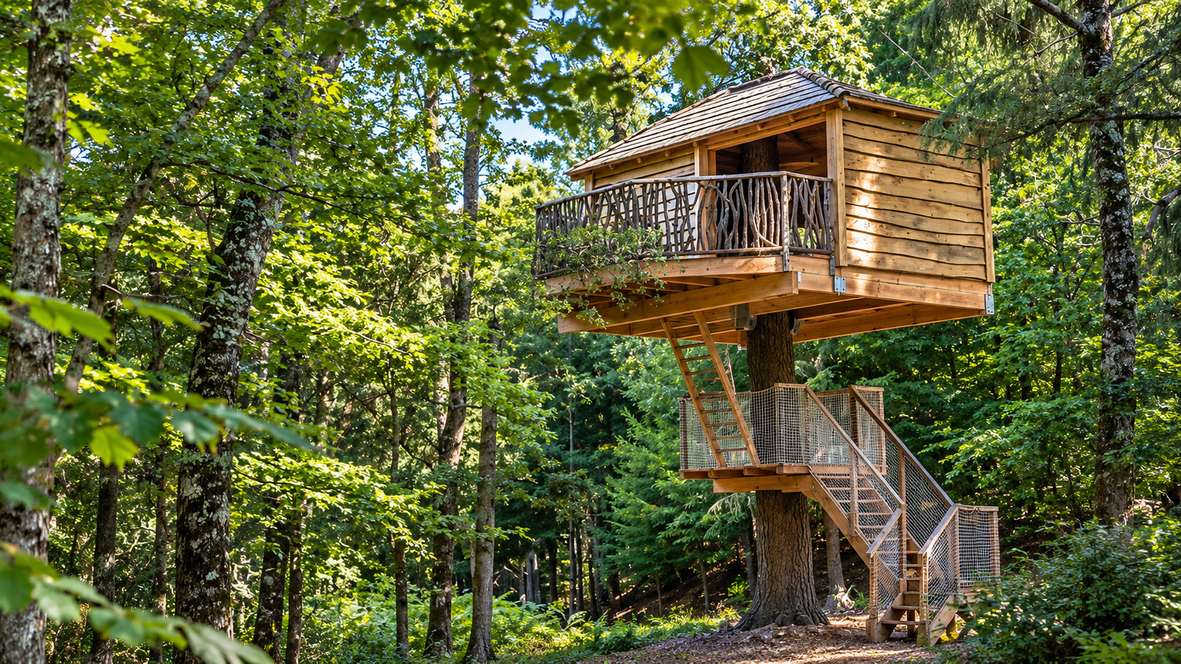 Cabanes als Arbres treehouse hospitality property